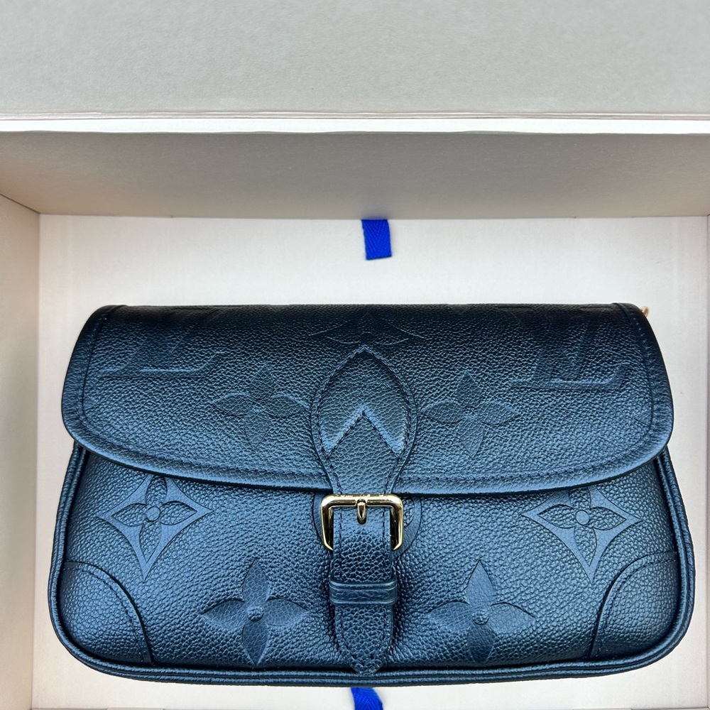 Louis Vuitton Black Embossed Clutch
